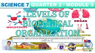 Different Levels of Biological Organization From Cell To Biosphere Science 7 Quarter 2 Module 3 [upl. by Repsag]