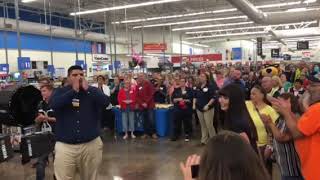 Walmart employees chant [upl. by Nnairret]