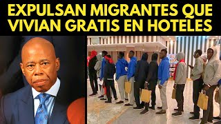 NUEVA YORK EXPULSA MIGRANTES QUE VIVIAN GRATIS EN HOTELES [upl. by Eimor401]