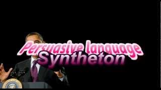 Persuasive language Barack Obamas use of syntheton [upl. by Simetra]