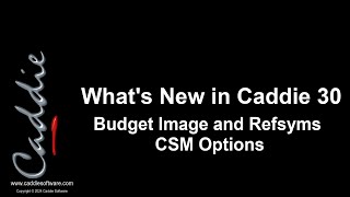 Caddie 30 Budget Image and Refsyms CSM Options [upl. by Kroll511]