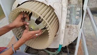 tower ac servicehow to assembly amp disassembly of tower acdaikin tower ac water service in tamil [upl. by Ert]