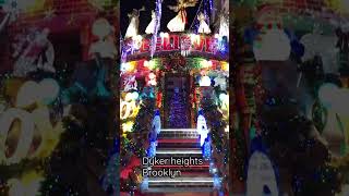 Dyker heights Brooklyn NewYork Christmas decoration lights christmas2022 nyc america [upl. by Regdirb780]