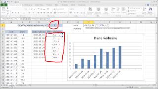 excel083  Wykres dynamiczny  co nta wartość [upl. by Christianson]