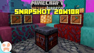 SMITHING TABLE USE Invisible Item Frames and more  Minecraft 116 Nether Update Snapshot 20w10a [upl. by Wilmette]