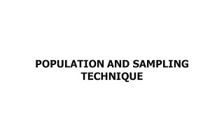 Steps in Formulating Population and Sampling Technique Section  Simplified Steps [upl. by Enirehtahc]