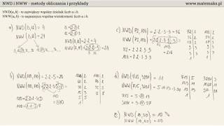 NWD i NWW  metody obliczania  przykłady [upl. by Asirrac]