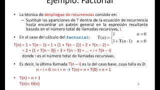 Tema 24 Análisis de Algoritmos Recursivos [upl. by Roland606]