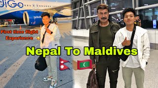 Nepal To Maldives🇳🇵🇲🇻first time flight Experience😍❤️mgrbauja [upl. by Avaria293]