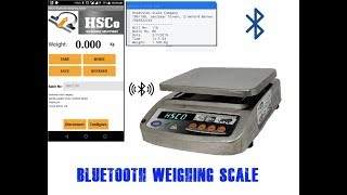 Bluetooth Weighing Scale with Android App Affordable Smart Scale Version 1 [upl. by Esilanna]