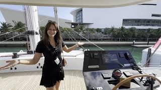 SUNREEF 80 Sailing Catamaran 2024 Miami International Boat Show [upl. by Isador]