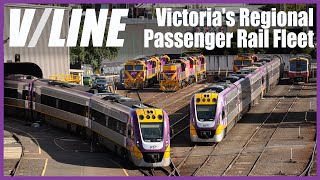 The Vline Fleet  Regional Passenger Rail In Victoria [upl. by Ihtak744]