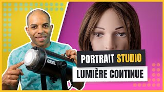 La photographie de portrait studio en éclairage continu débutant [upl. by Salangi]