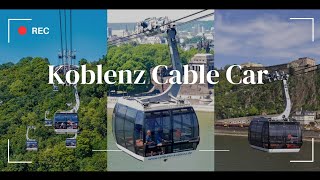 Koblenz Cable Car Seilbahn Koblenz  Amazing Germany [upl. by Tloc724]