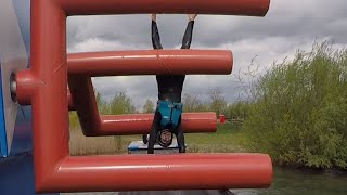 Guy Struggles to Get Through Obstacle Course Over Water [upl. by Elspeth]