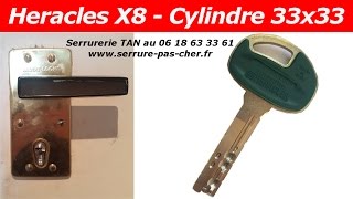 Comment changer une serrure Héraclès X8 et son cylindre 10 dents [upl. by Cynarra]