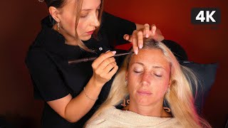 ASMR Gentle Micro Attention 💆‍♀️ Hairline Adjustments amp Hair Play For Sleep  Real Person [upl. by Orsa]