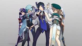 【Genshin Impact MMD】Raiden Ei × Shenhe x Eula x Yelan x Lisa【ICY】 [upl. by Drews]