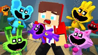 JJ vs Smiling Critters  Maizen Minecraft Animation [upl. by Arny]