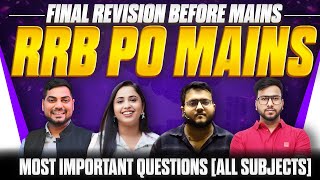 RRB PO Mains 2024 Complete Revision for All Subjects  RRB PO Marathon All Subjects  Learning Niti [upl. by Saoj]