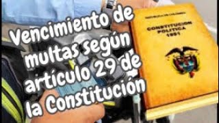 🔴 Analizando la prescripción de multas de tránsito con base en el artículo 29 de la Constitución [upl. by Magdalen511]