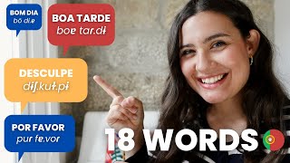 Your First 18 Words in European Portuguese  Beginners 🇵🇹 [upl. by Petunia]