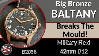 New Bronze Field Watch from Baltany Its Bigger but Is it Better [upl. by Eelahs873]