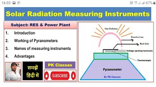 Solar radiation measuring instrumentsPyranometerWorking of pyranometer [upl. by Evelina112]