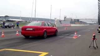 Audi S2 R30 Turbo Viertelmeile Cup Lausitzring 06102013 [upl. by Gnirps375]