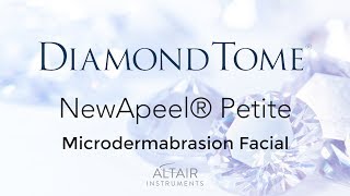 Diamond Tip Microdermabrasion using the NewApeel® Petite system by DiamondTome [upl. by Racso]