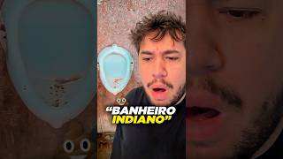 como é o banheiro na Índia livedobrino humor [upl. by Divine773]