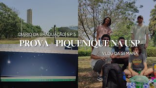 vlog 5  Prova de Geobiologia piquenique na USP [upl. by Kcirdneked491]