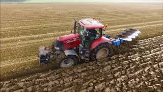 Ploegen  Ploughing  Sowing  Pflügen  Säen  Wintertarwe  Winterweizen  Case IH  Lemken [upl. by Eiddam]