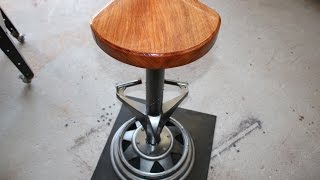 Bar Stool Industrial Style [upl. by Nalliuq]