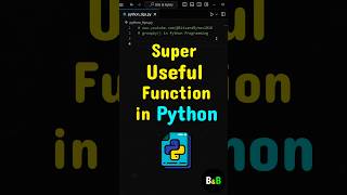 Super Useful Function in Python python coding programming [upl. by Sungam]