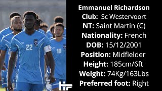 EMMANUEL RICHARDSON 202425  HIGHLIGHTS  SC WESTERVOORT AND SAINTMARTIN [upl. by Audris]