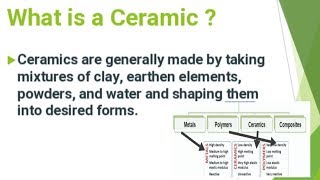 Ceramic Materials Properties Of Ceramic Materials  Some Exceptions CERAMICS Introduction [upl. by Suiram]