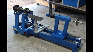 tornio per legno fai da te homemade wood lathe [upl. by Llebana454]