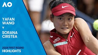 Yafan Wang v Sorana Cirstea Highlights  Australian Open 2024 First Round [upl. by Otineb]