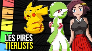 JE FAIS LES PIRES TIERLIST POKÉMON EXISTANTES [upl. by Norah175]