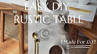 DIY Farmhouse Inspired Table  Kids Furniture  Recycling Materials [upl. by Chapell]