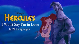 Hercules 1997 I Wont Say Im in Love OST Multilanguage [upl. by Ayamat]