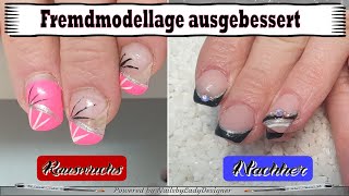 Kurze Naturnägel aufgehübscht  NailsbyLadyDesigner [upl. by Maddis370]