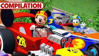 Mickey Mouse Compilation 🐭🏁  6 Full Episodes  Mickey and the Roadster Racers  disneyjr [upl. by Sneed]