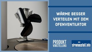 Tomersun OfenVentilator  Bessere Wärmeverteilung für den Holzofen [upl. by Sulamith315]