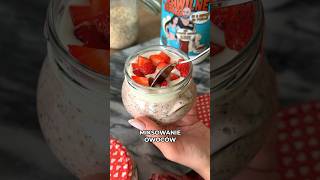 Owsianka z truskawkami 🍓🥰 recipe przepis oatmeal strawberry [upl. by Lorou]