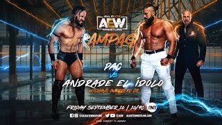 FULL MATCH  Andrade quotEl Ídoloquot vs PAC AEW Rampage Sept 10 2021 [upl. by Annahsirhc]