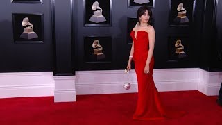 Camila Cabello at 60th Annual GRAMMY Awards Red carpet [upl. by Aicelav]