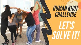 Human Knot Challenge HOW TO PLAY amp SOLUTION [upl. by Notgnillew]