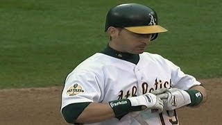 2006 ALDS Gm3 Scutaro hits a basesclearing double [upl. by Gorton]